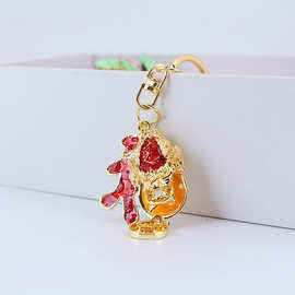 中国风招财金蟾铜钱汽车钥匙扣女包挂件钥匙链配饰品礼品礼物1419