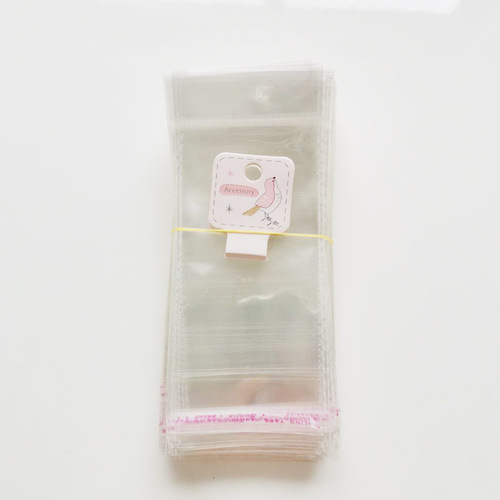 Transparent OPP self-adhesive bag, hairpin hair accessories packaging bag, plastic bag, jewelry sealing bag manufacturer