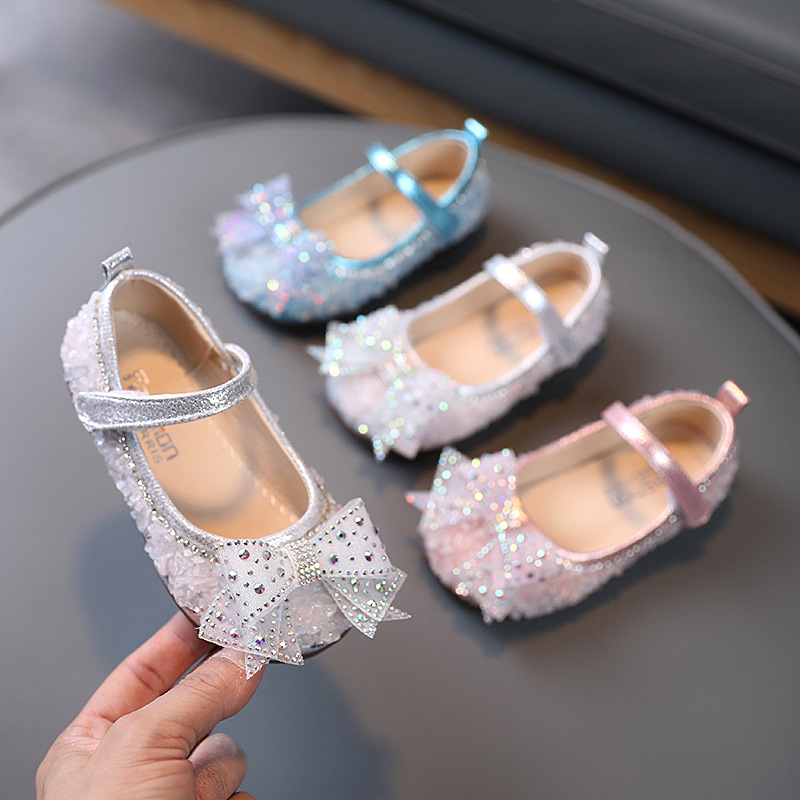 Small leather shoes girls fashion little...