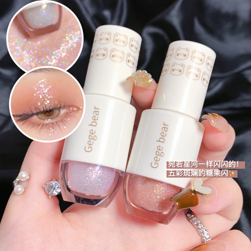 Gege bear liquid eye shadow pearlescent sequin glitter silkworm cross-border makeup cosmetics liquid eye shadow