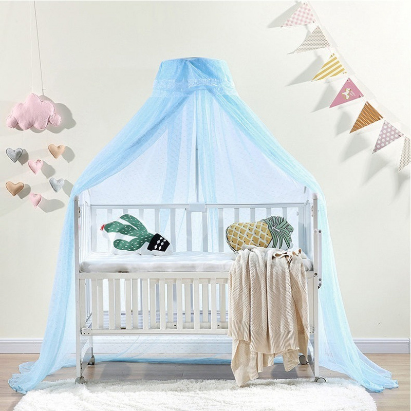 블루 자카드 모기장 둘레 5.2m 높이 2m