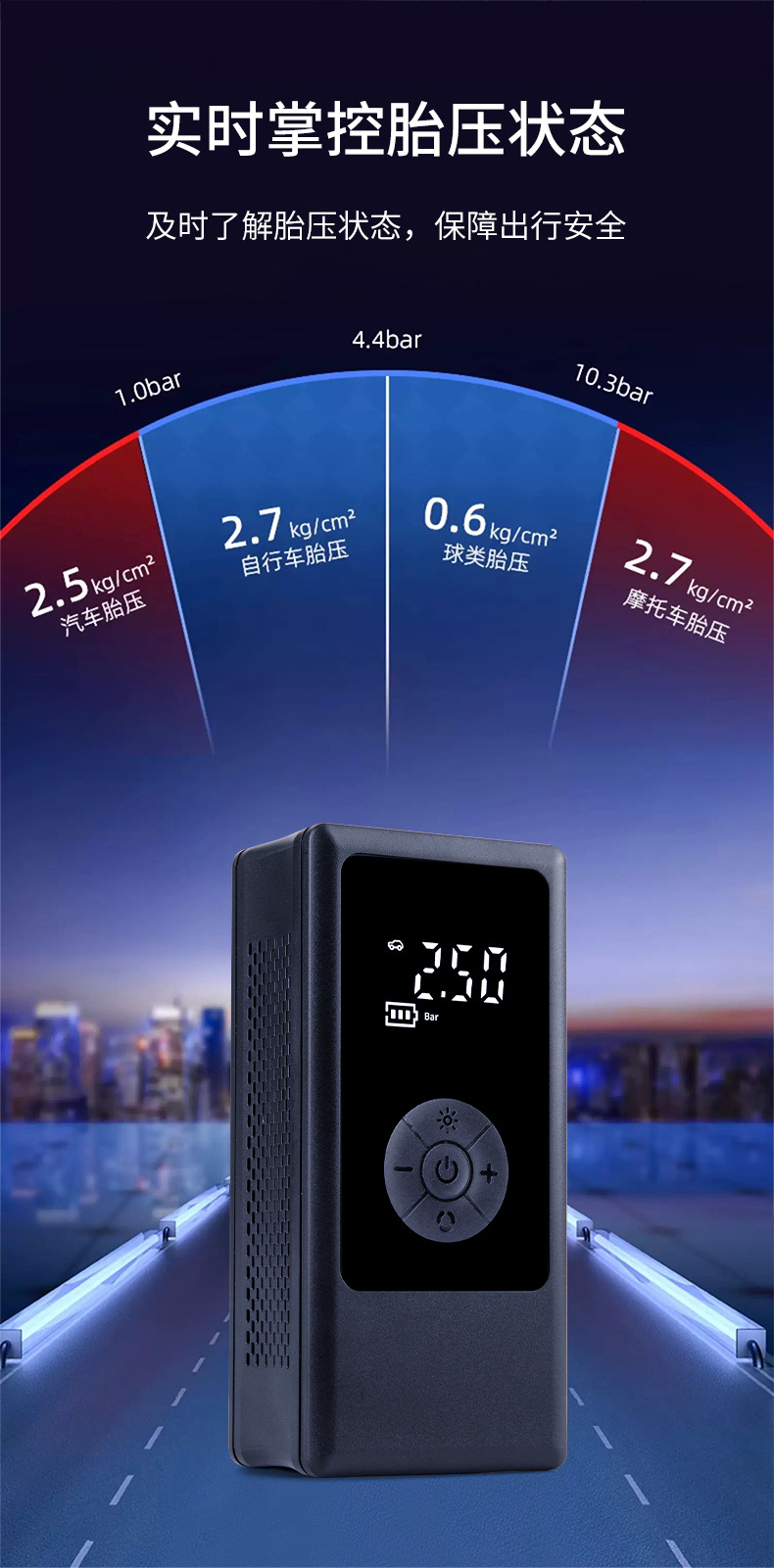 Cross-border new car wireless air pump portable car tire small air pump electric handheld inflator