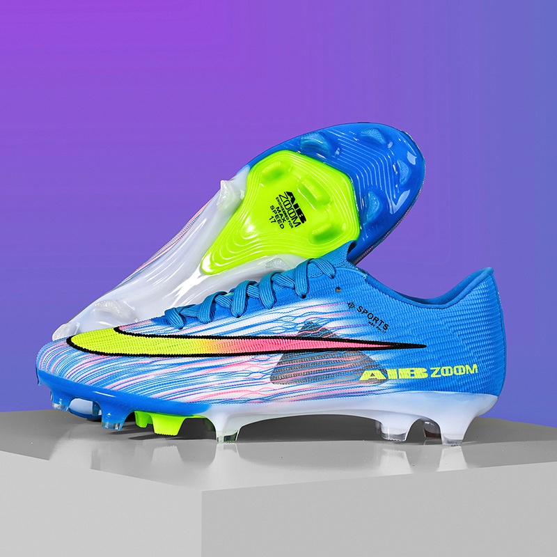 Professional Football Shoes for Men, Ag Long Studs, Optional Double Studs, Lightweight, Shock-Absorbing, Non-Slip Training Shoes for Adults and Children Professional Football Shoes for Men, Ag Long Studs, Optional Double Studs, Lightweight, Shock-Absorbing, Non-Slip Training Shoes for Adults and Children