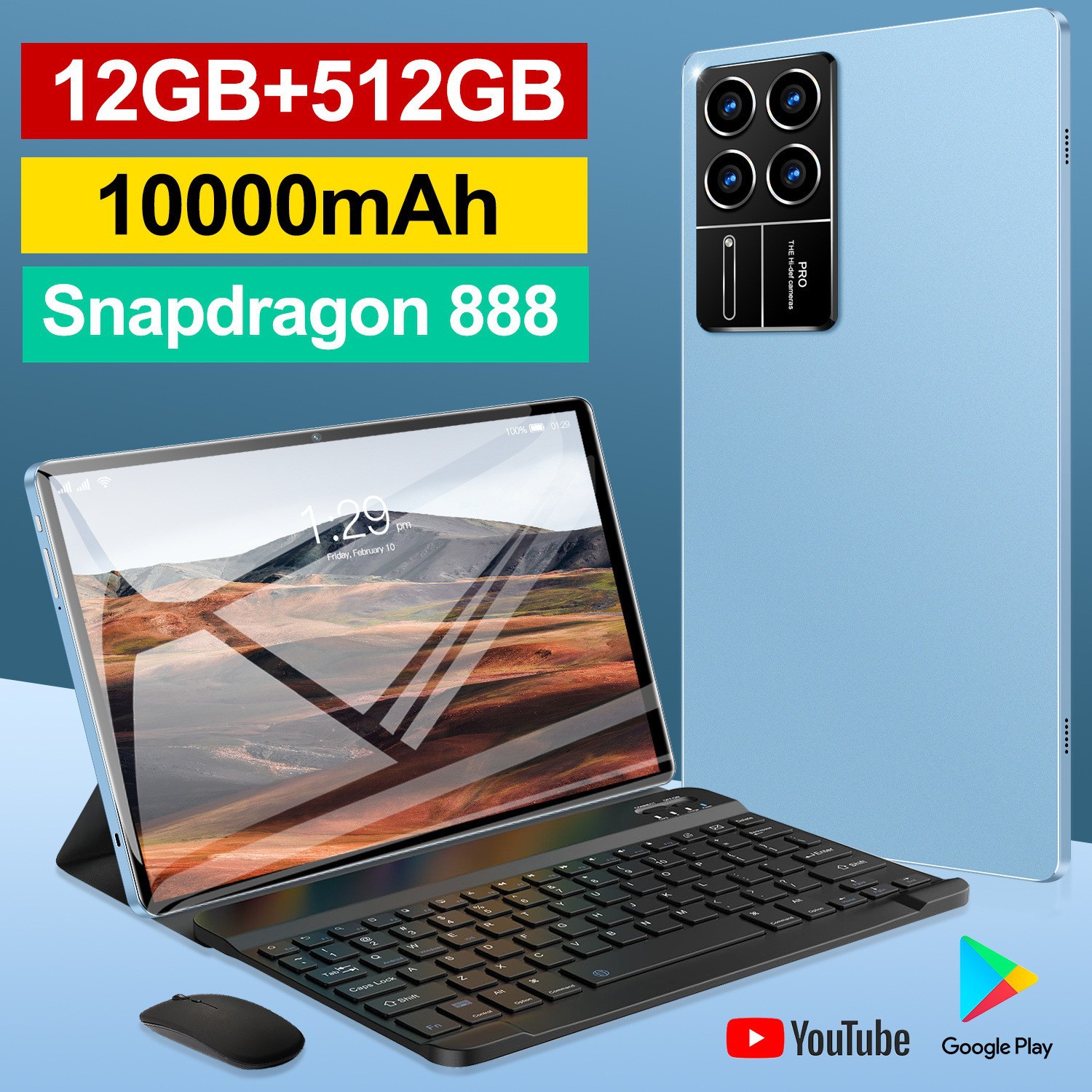 2024 Cross-Border Hot Selling New Model 10.1inch Tablet Pro 15 Hd Call Bluetooth Wifi Factory Direct Sale