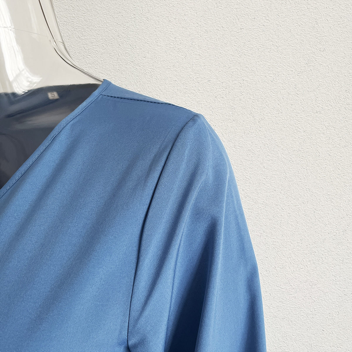 V neck Dress Flared Sleeves Long Sleeves Large Swing Dress Women Chiffon Summer Women Clothing