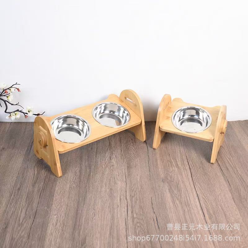 Pet Dining Table, Cat Bowl, Pet Double Bowl, Dog Food Bowl, Cat Supplies, Dog Bowl Stand, Dog Food Dish, Cat Water Bowl, Cat Food Bowl
