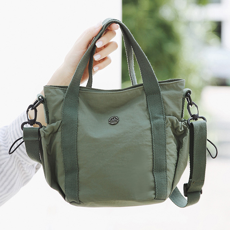 Damen Tragetasche Aus Canvas, Handtasche Mit Schultergurt_voghion.com