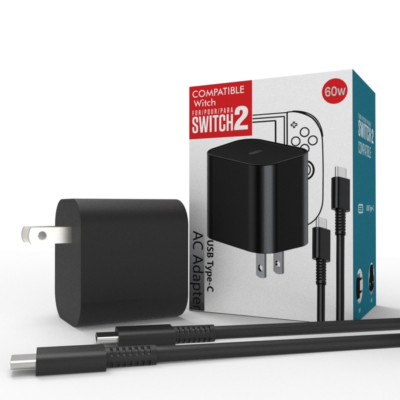 Switch 2 充電器は Switch2 電源アダプタ 60W 窒化ガリウム PD プロトコルに適しています。|undefined