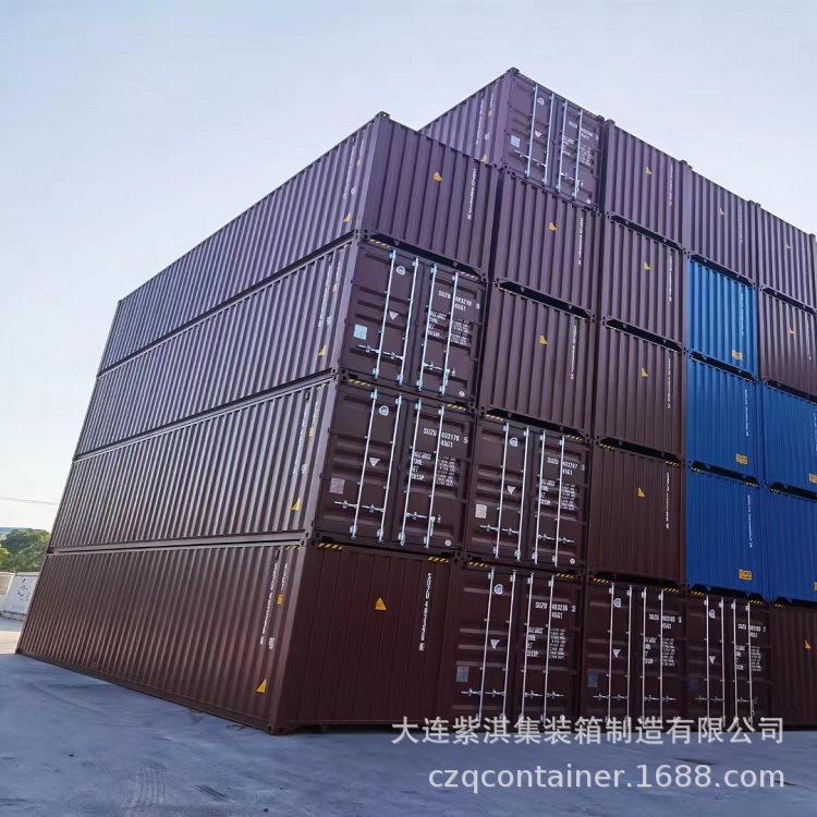 大连上海佛山深圳天津堆场海运40英尺买卖散装钢制集装箱40尺转运