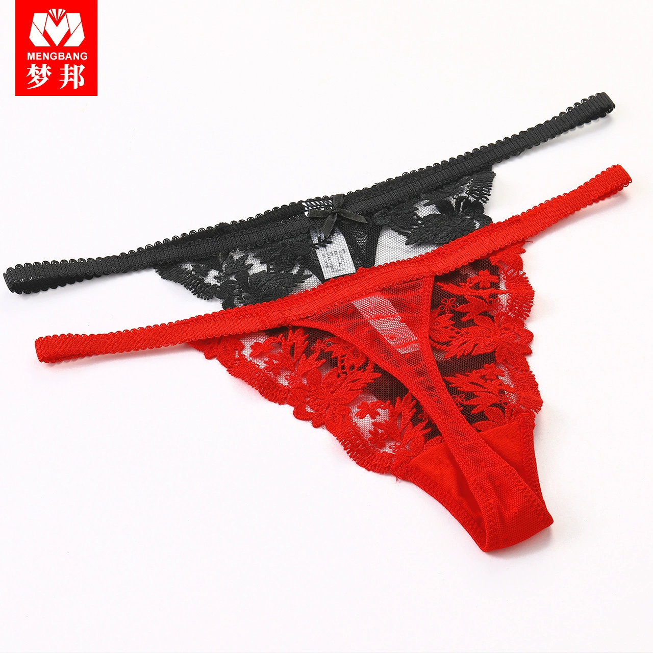 Мэнбэн Sexy тонкие кружевные цветные брюки, маленькое бельё, тонкая лямка, с вышивкой