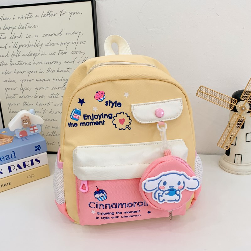 2025 primavera niños mochila de moda ocio niñas jardín de infantes viaje caricatura lindo mochila
