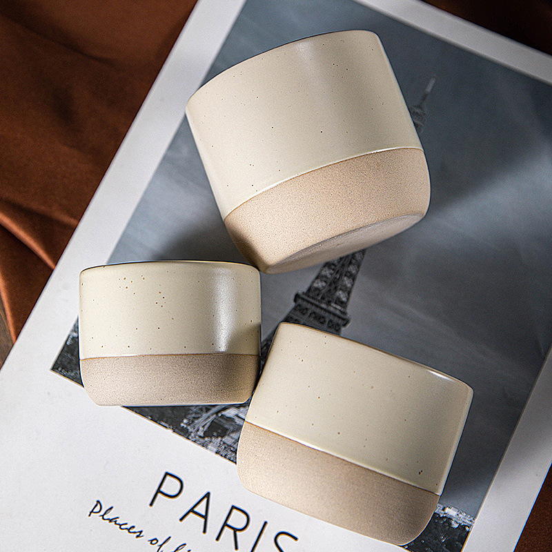 Taza de café espresso de gres japonés transfronterizo Taza de té de Kung Fu de cerámica retro Taza de té del maestro Temu Xiyin