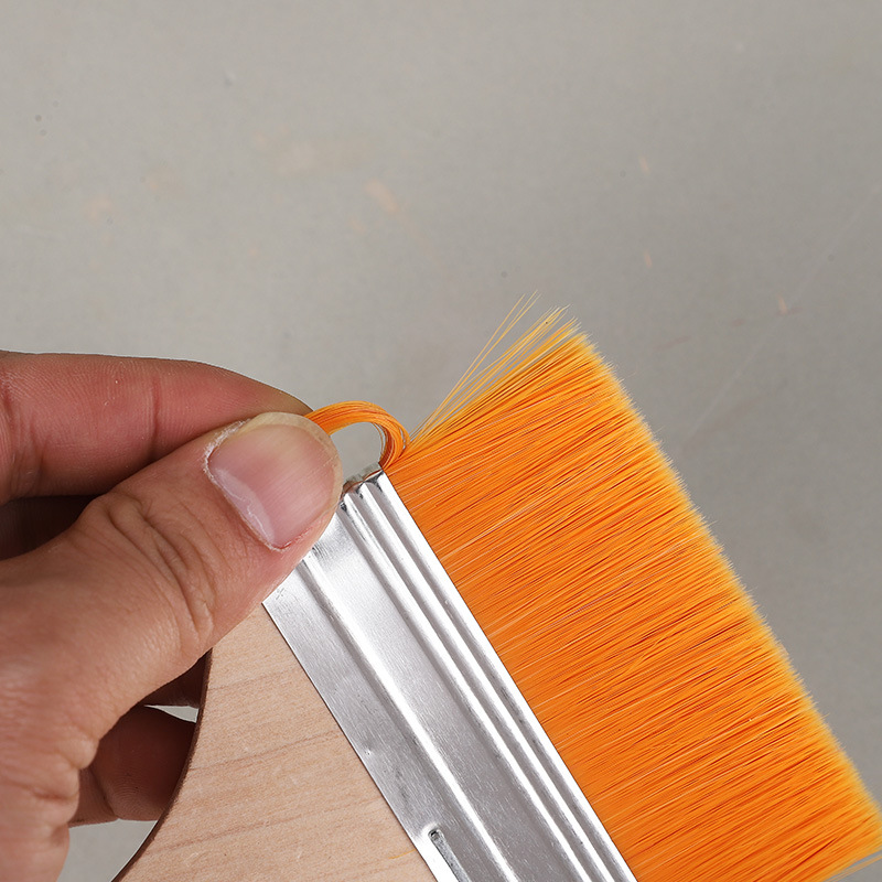 Cepillo de pintura al óleo de nylon cepillo de fila industrial pegamento pintura cepillo de barbacoa mango de madera limpieza de pintura cepillo de pintura al óleo