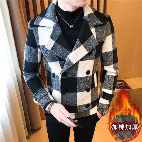 Plaid blanco y negro-super alta calidad