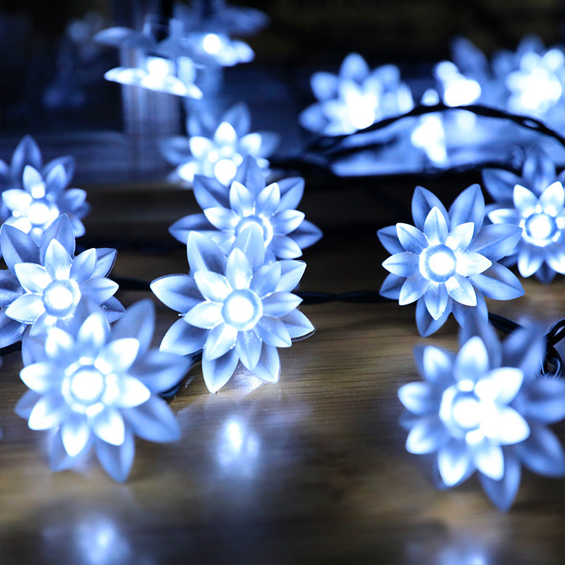 Birthday Romantic Flower Plastic Party String Lights display picture 2