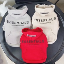 冬季潮牌新款加绒加厚宠物卫衣泰迪雪纳瑞比熊狗狗猫衣服厂家批发