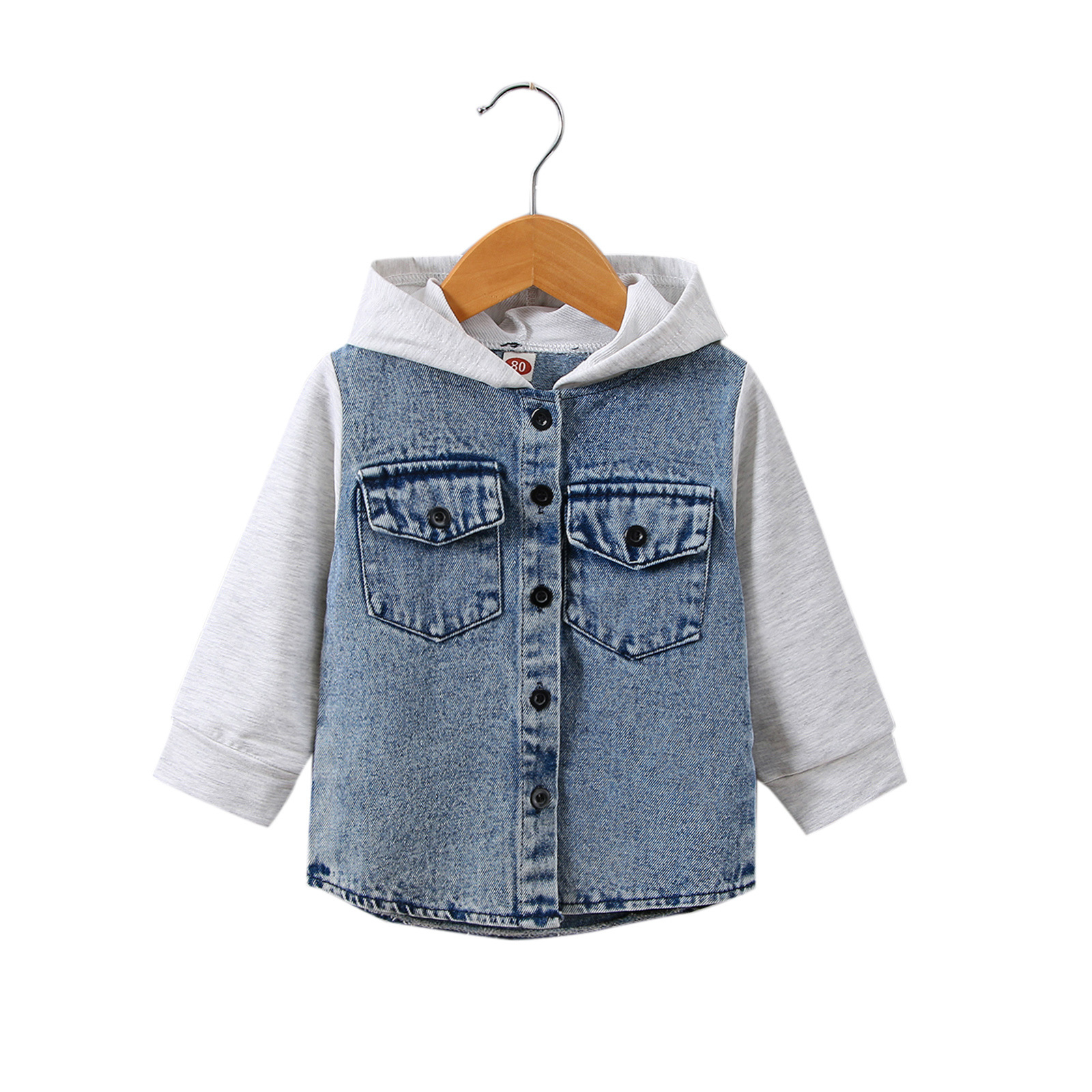 Fashion Color Block Cotton Boys Outerwear display picture 3