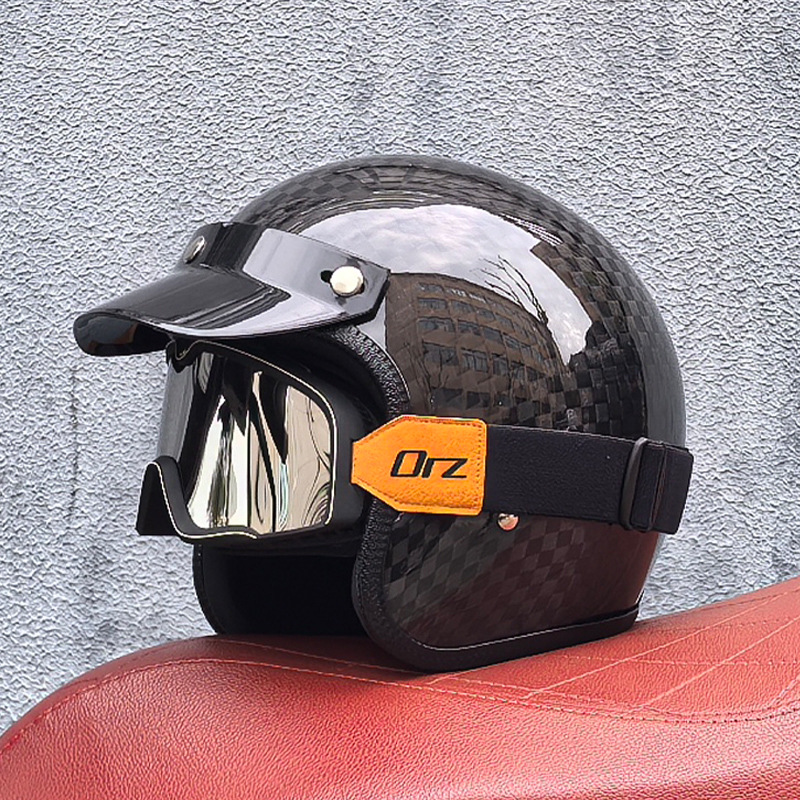 Casco de protección auditiva de piloto retro Four Seasons al aire libre a prueba de viento