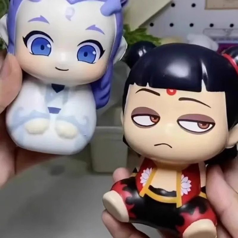 Juguete de peluche Nezha y Ao Bing de la película, diseño de pellizco, nuevo modelo de acción