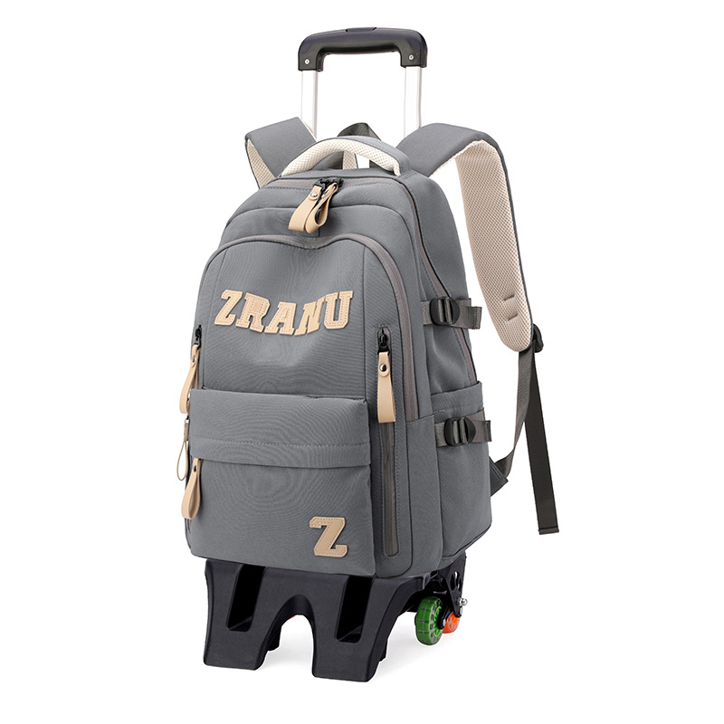 Mochila de pescado natural, mochila de ruedas para estudiantes de escuela primaria, mochila de espaldas para estudiantes de secundaria, hombros para estudiantes de secundaria