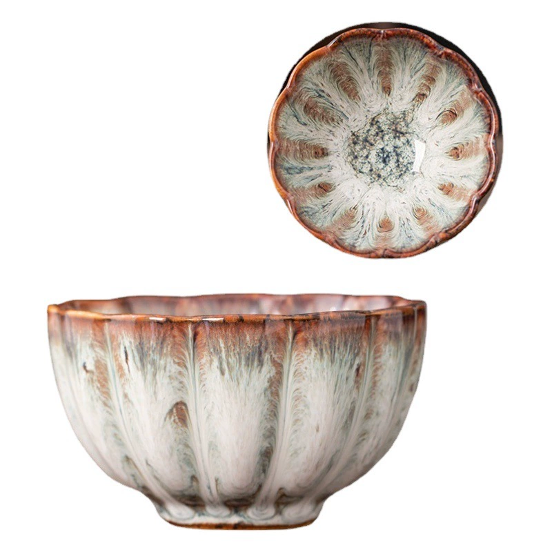 Печи Чашка Чая Керамическая Кунг-Фу Чайный Набор Одиночная Чашка Тианму Глазурь Построенный Кубок Мастер Чашка Чая Diamond Tea Bowl