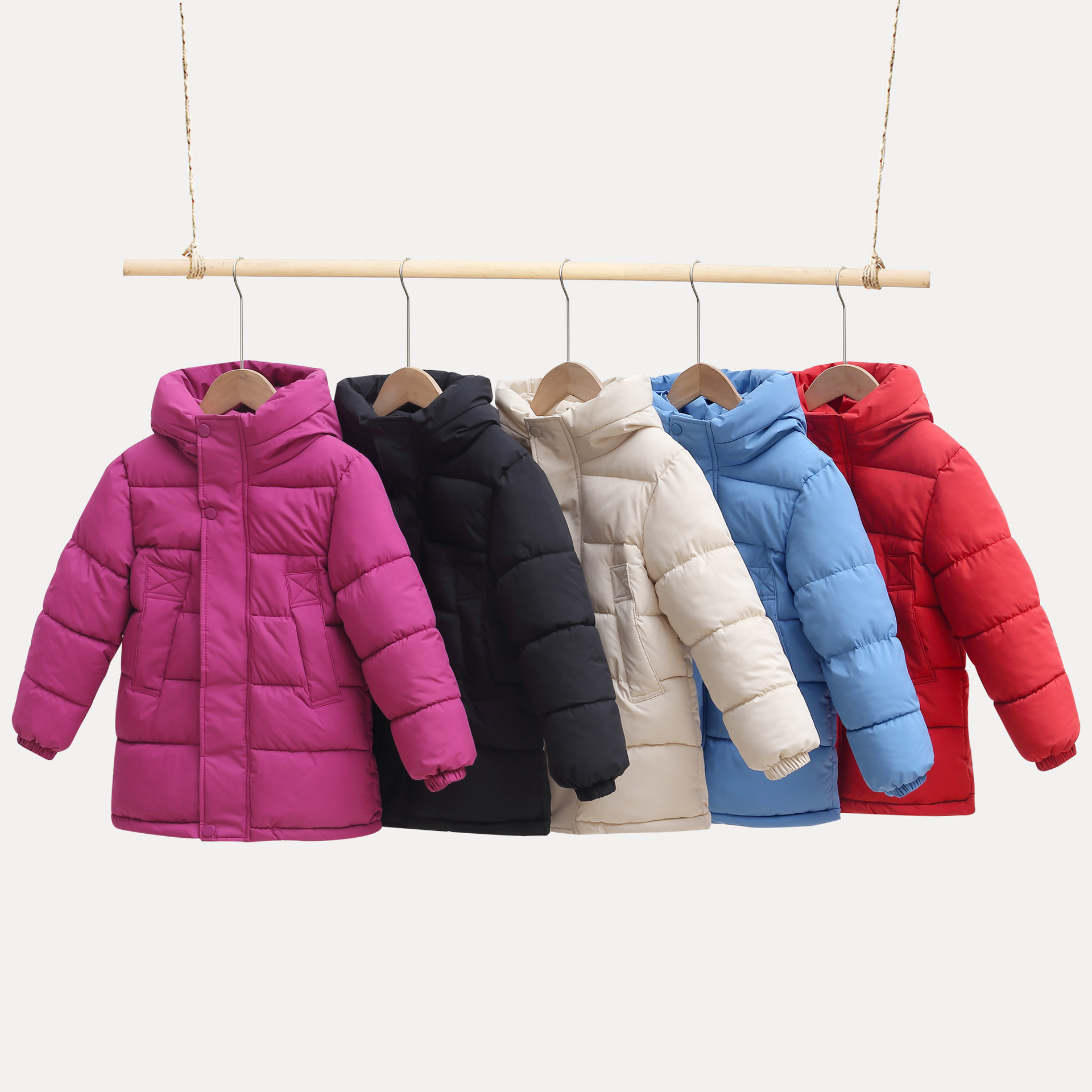 Capa de algodón para niños Hombres y Niñas Capa de pluma de algodón gruesa chaqueta de algodón bebé abrigo largo 2025 nuevo otoño invierno