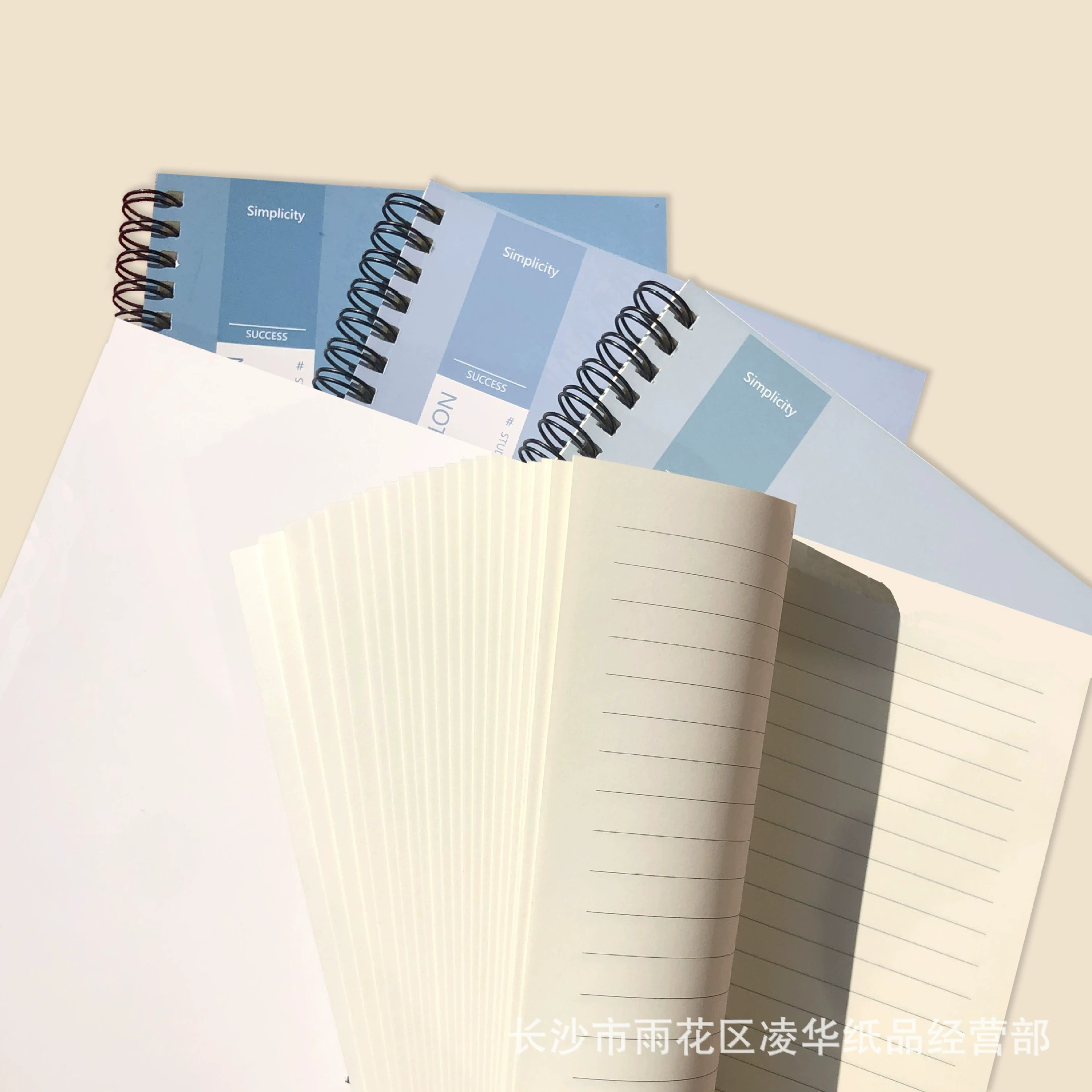 Spiral Notebook A5 / B5, 40 or 80 Sheets, Simple Coil Student Diary, 142×206 / 176×253 mm