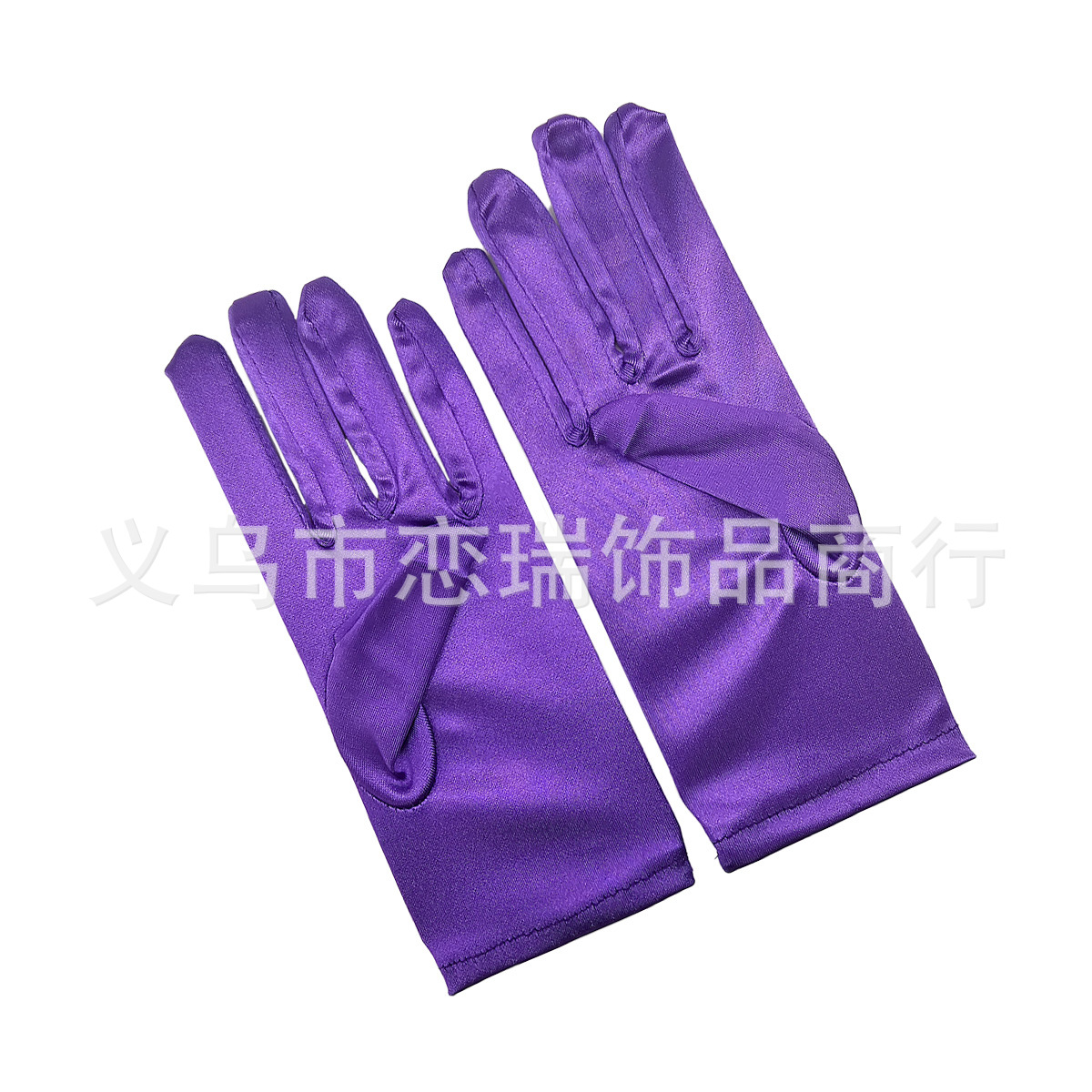 Vestido de color sólido guantes satin guantes de novia guantes de Halloween maquillaje fiesta damas guantes cortos