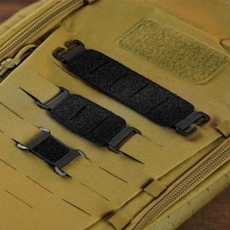 Тактическая двусторонняя нашивка на липучке Molle system с быстросъемной пряжкой разных цветов