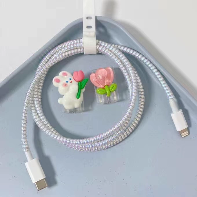 Защитник кабеля (Apple) Type-C, мультяшный грызун кабеля, декоративный универсальный для Android и Apple