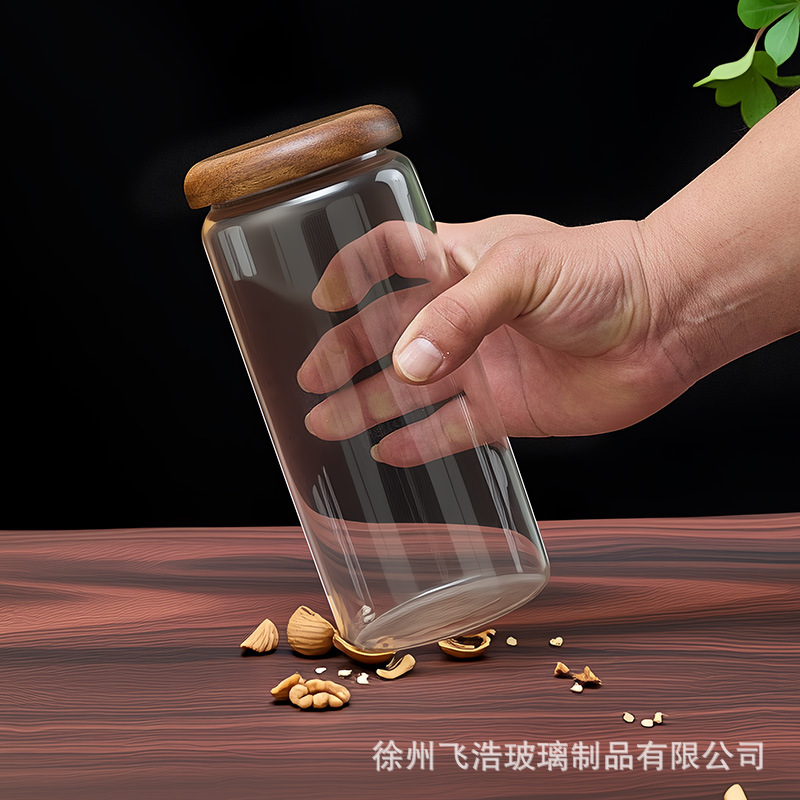 Latas de envasado de alimentos, granos de café, latas de sellado, frutas secas, bocadillos, granos, latas de almacenamiento, estilo japonés, redondo