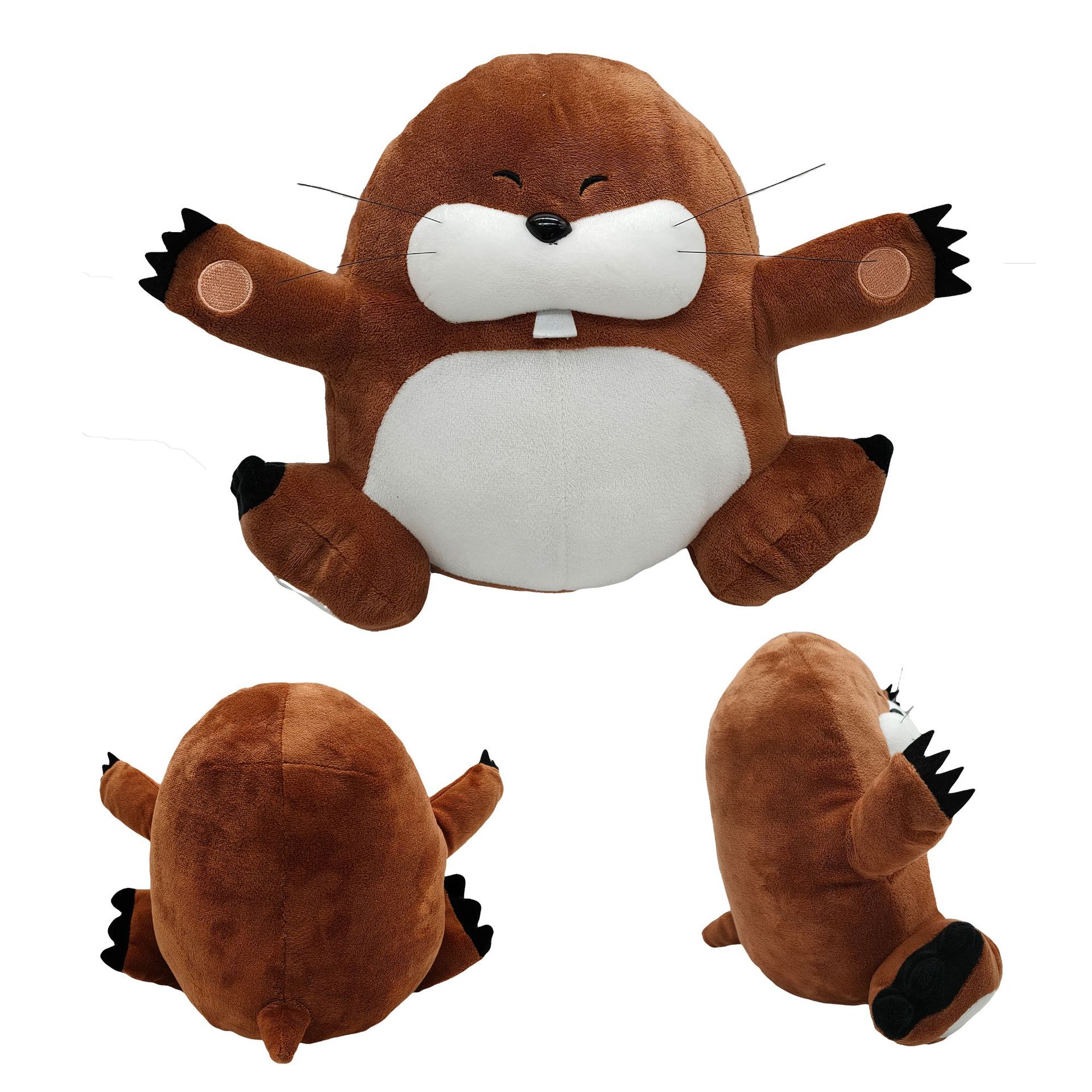 跨境新品 monty mole plush 鼹鼠超人游戏 毛绒玩具公仔玩偶|ms