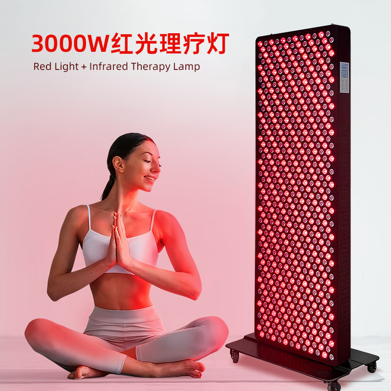 3000W Red Light Physiotherapy Lamp Whole Body Light Therapy Health Management Red Light Large Row Lamp Beauty Instrument Infrared Heating Lamp
