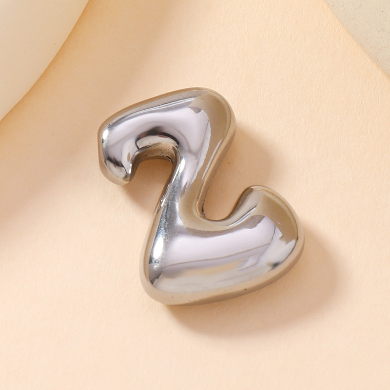 Colgante de estilo europeo y americano de acero inoxidable mini burbuja colgante de letras inglesas accesorios DIY joyas