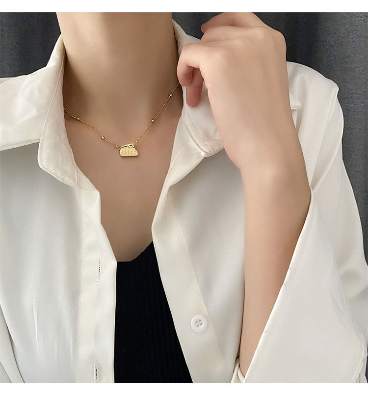 Simple Style Letter Titanium Steel Plating Necklace 1 Piece