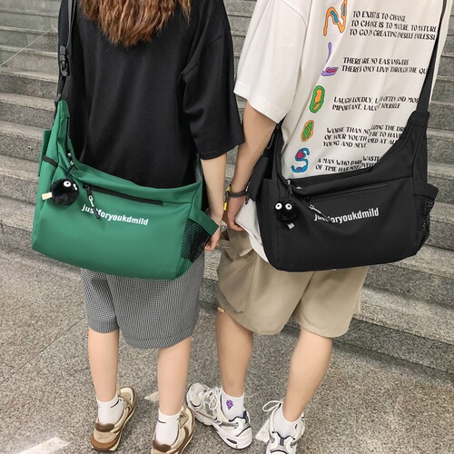 Couple's Single Shoulder Bag 2025 Korean Version, Wise Camping Style Trendy Crossbody Bag for Men, Personal Stylish Casual Backpack for Women