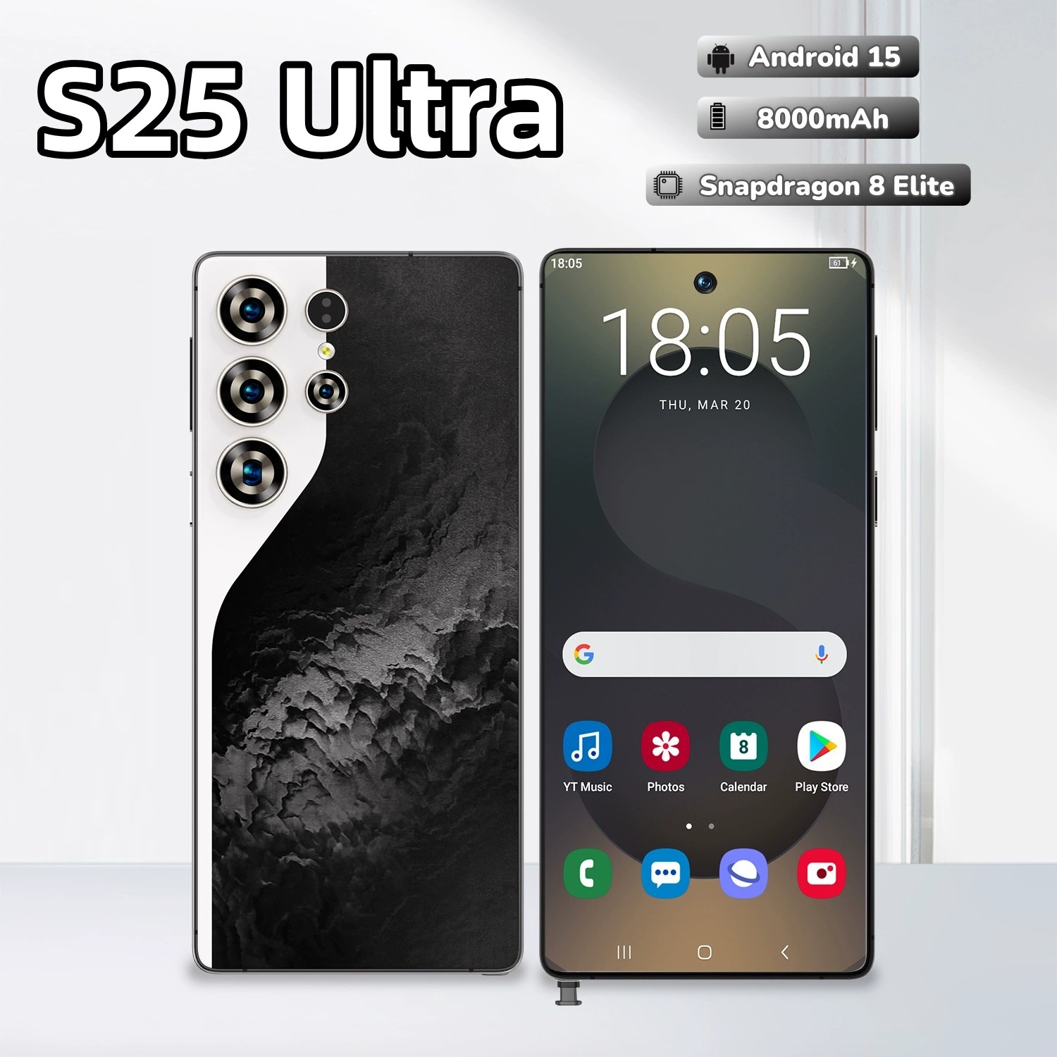 Трансграничный смартфон Cugo S25 Ultra 4G, многофункциональный, с большим экраном 7,3 дюйма, Android 8.13+16