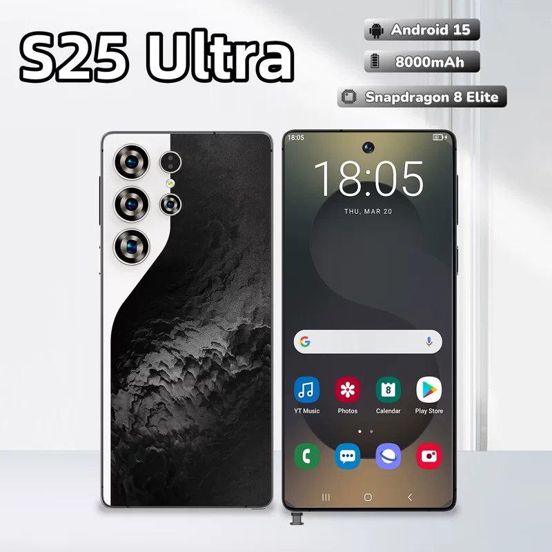 Трансграничный смартфон Cugo S25 Ultra 4G, многофункциональный, с большим экраном 7,3 дюйма, Android 8.13+16