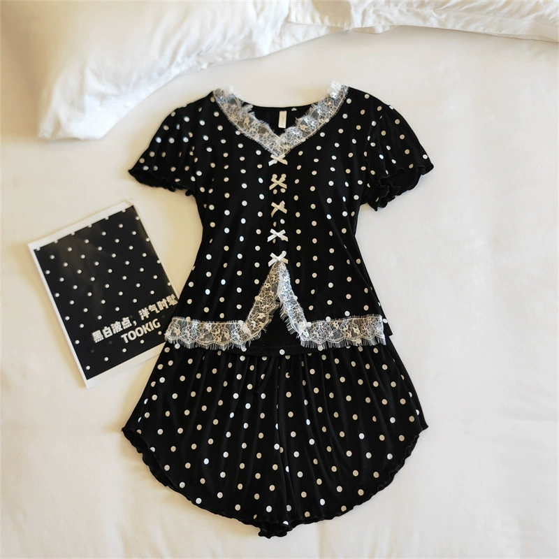 Top with cups, spring pijama, summer sexy thin set