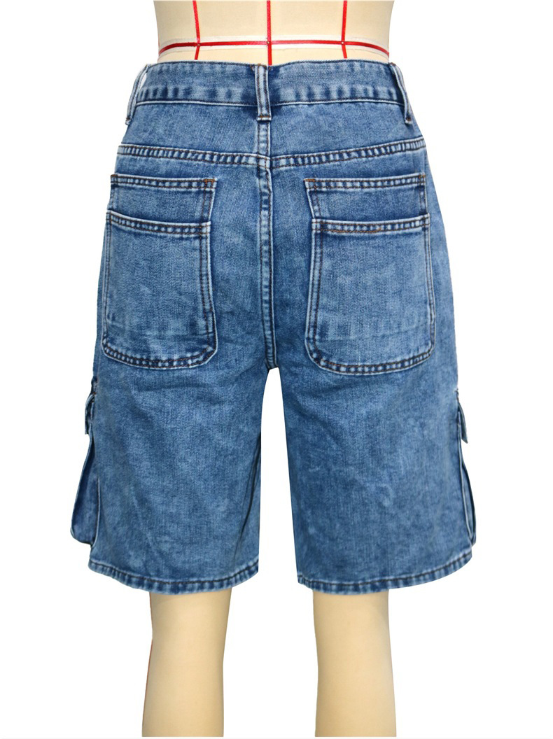 Women's Casual Straight Leg Jeans With Multiple Pockets - High Waist Washed Denim Pants For Streetwear & Daily Wear (Blue, S-Xxl)_ecoleips.com