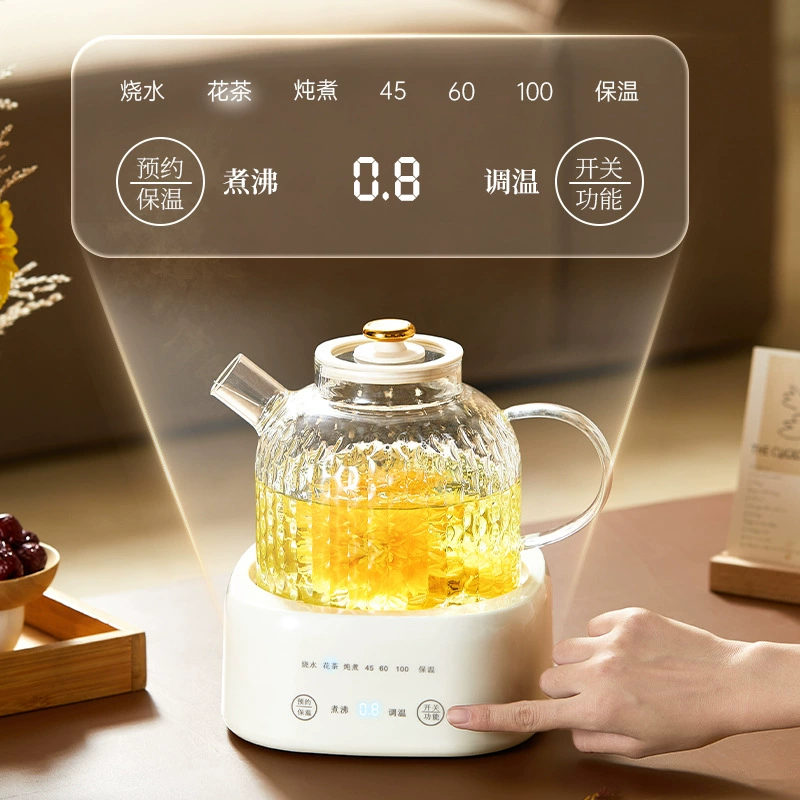 Glass teapot, set for home use, flavored tea, Birthday gift