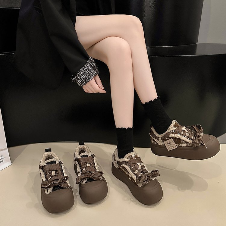 Löparskor för barn med varmt foder och tjock sula_voghion.com