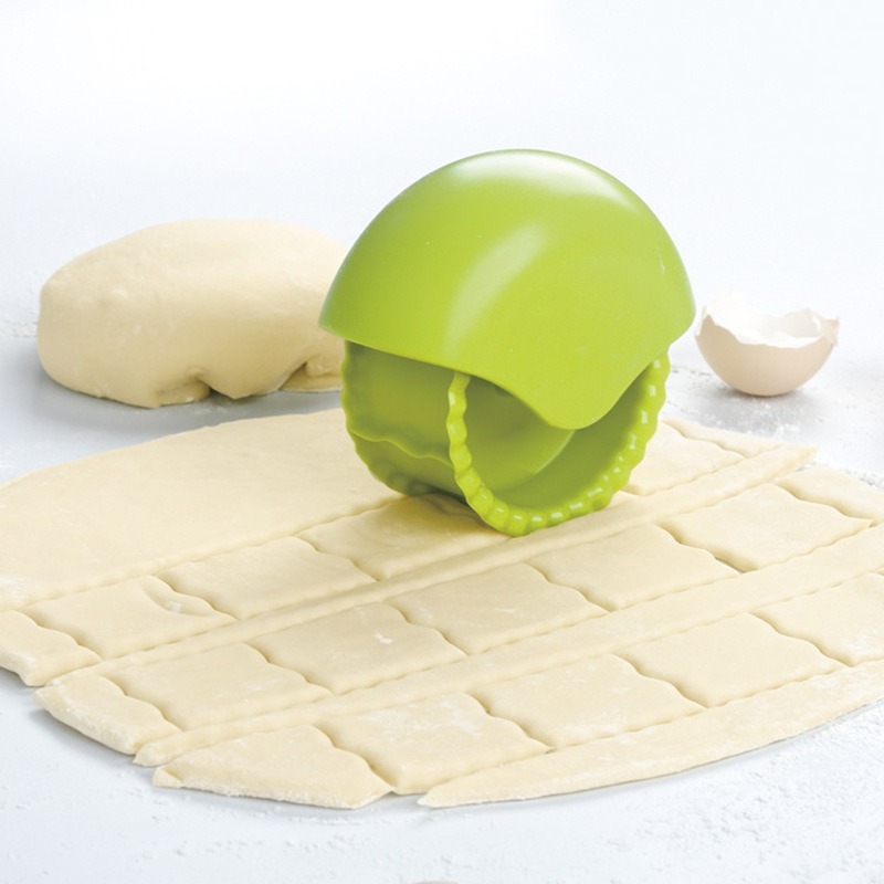 Cross-border New Products Kitchen Noodle Cutter Round Twist Pizza Curling Wheel Received Cutter Biscuit Print_voghion.com
