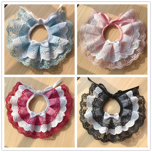 Dog Saliva Scarf, Cat Scarf, Pet Lace Bib, Cat Saliva Scarf, Large, Medium and Small Dog Teddy Bib