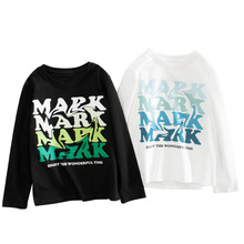 grrr品牌童装秋季新款款2024 中大儿童打底衫 男长袖T恤一件代发