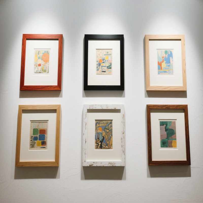 Wooden A4 Photo Frame Wall-Mounted Display Frame 5-Inch 6-Inch Puzzle Framing Table Frame Picture Frame