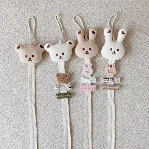 Korean same style children's hairpin storage belt, cartoon bear and rabbit hairpin storage belt, hair accessories hairpin storage belt