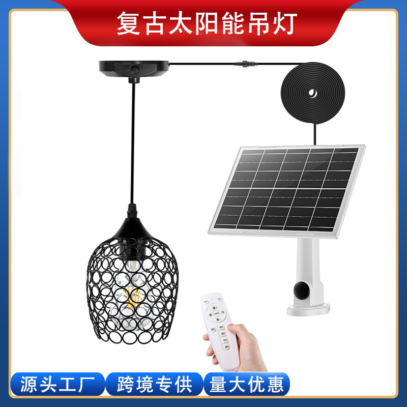 New Solar Chandelier Led Retro Lamp Barn Lamp Lighting Garden Pavilion Garage Warehouse High Shed Lamp