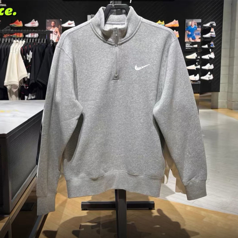 Half-Zip Sweatshirt for Men, American High Street Fashion Brand, Stand-Up Collar Pullover, Outer Wear or Inner Layer, Men's Long-Sleeved Spring and Autumn T-Shirt Half-Zip Sweatshirt for Men, American High Street Fashion Brand, Stand-Up Collar Pullover, Outer Wear or Inner Layer, Men's Long-Sleeved Spring and Autumn T-Shirt