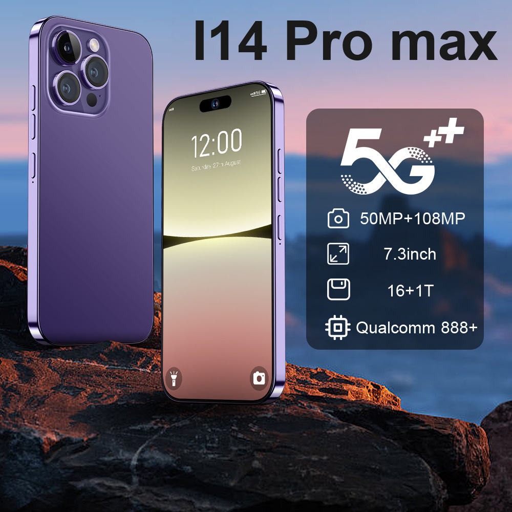 Wholesale of 16+1T cross-border foreign trade smartphones, i14promax global intelligent all-in-one machine factories